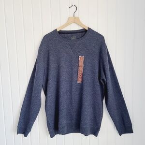 Member's Mark Men's XL Crewneck Waffle Knit Navy Top NEW